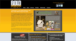 Desktop Screenshot of boldstatementwebdesign.com