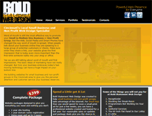 Tablet Screenshot of boldstatementwebdesign.com